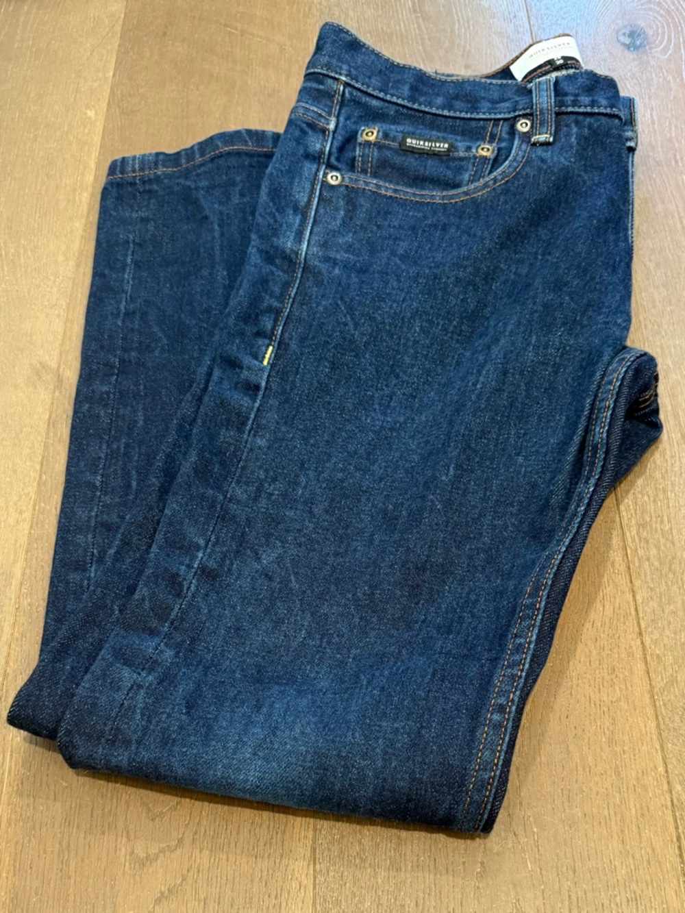 Quiksilver Men's Slim Straight Dark Blue Jeans